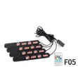 RGB LED Interior Car Strip Lights with Remote - 1