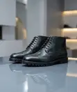 Official Lug Sole Wingtip Ankle Boots - 1