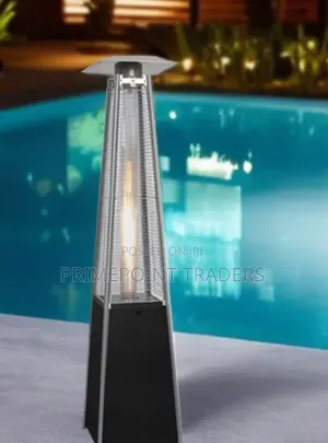 Pyramid Patio Gas Heater yenye Quartz Flame Tube