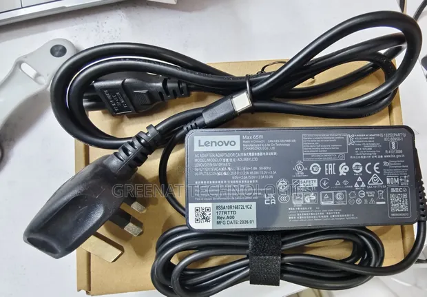 Lenovo 65W USB-C Fast Charger PD Halisi - 1