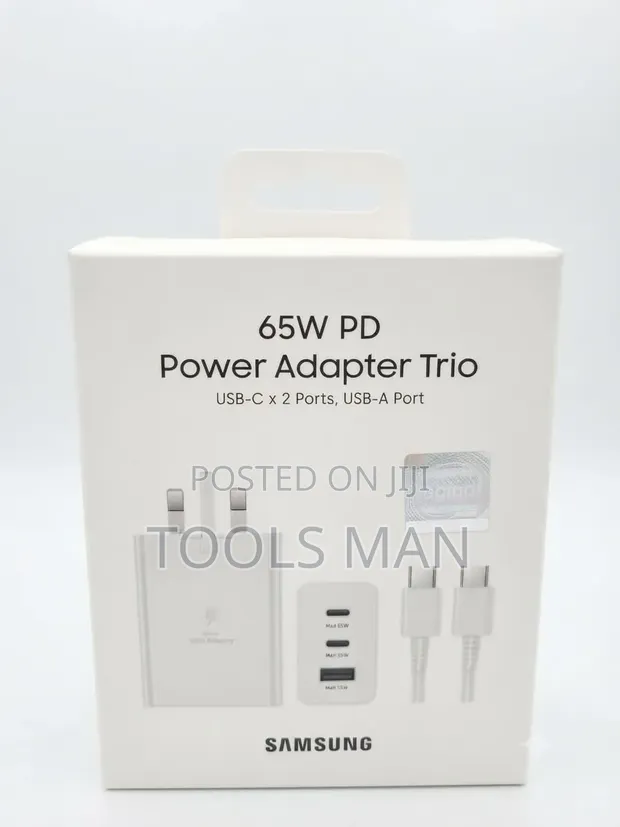 Samsung 65W PD Power Adapter Trio USB-C Charger - 1