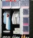 Brand New Black and Blue Plastic Wardrobe - 1