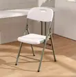 Comfortable Modern Folding Dining Chair - White - 3
