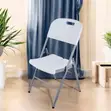 Comfortable Modern Folding Dining Chair - White - 4