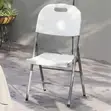 Comfortable Modern Folding Dining Chair - White - 5