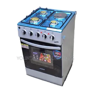 Ecomax 3 Gas + 1 Electric Hotplate Standing Cooker with Electric Oven