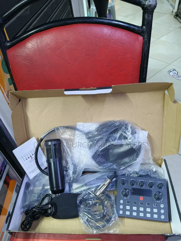 BM800 Condenser Microphone with V8SK Sound Card - 1