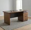 1.4m Executive Office Desk - Modern Brown - 3