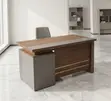 1.4m Executive Office Desk - Modern Brown - 4