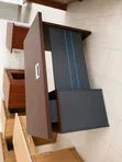 Executive Managerial Office Table with Storage & Cable Port - 5