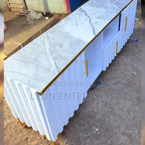 Executive Box TV Stand na Juu ya Marumaru