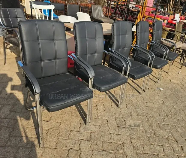 Leather Waiting Chair - 1