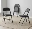 Durable Steel Folding Office Chairs - Black - 4