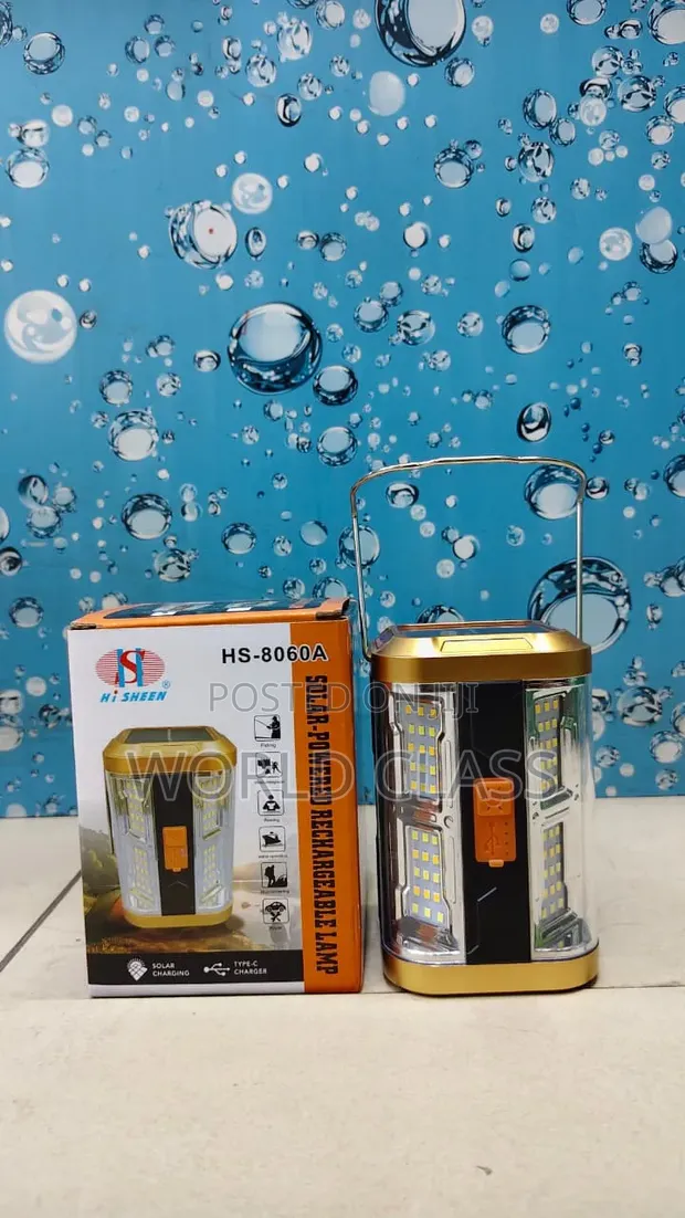 Solar-Powered Rechargeable LED Camping Lamp - 1