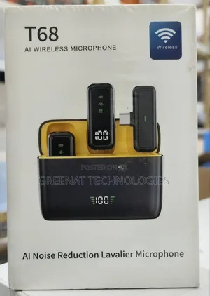 T68 AI Wireless Microphone Type-C (2-in-1)