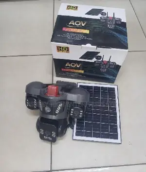 Kamera ya CCTV ya Nje ya V380 yenye Lensi Tatu na Siren ya Kengele