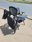 Modern Folding Chair with Writing Tablet - 1