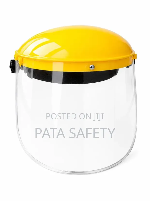 Yellow Face Shield for Welding & Grinding - 1
