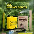 20-Litre Knapsack Pressure Sprayer - Kiwambazaji cha Kemikali kwa Shamba na Bustani - 1