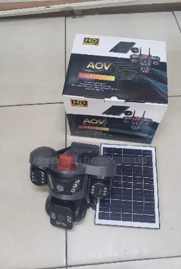V380 3 Lens WiFi CCTV Camera with Solar & 4G - 1