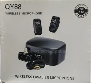 QY88 2.4G Wireless Lavalier Microphone (2-in-1)