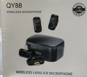 QY88 Wireless Lavalier Microphone 2-in-1 Type-C & iPhone