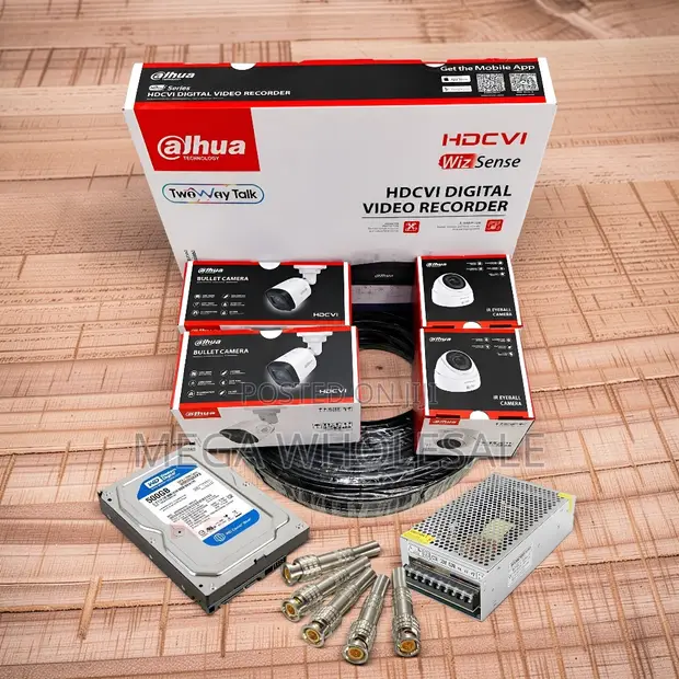 Dahua 1080P CCTV Camera System Kit - 4 Cameras - 1