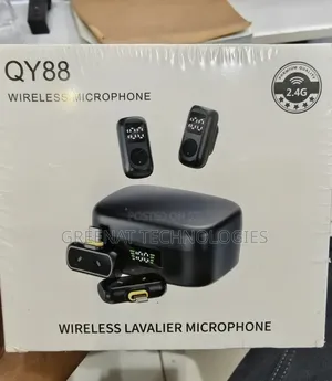 QY88 Wireless Lavalier Microphone for iPhone & Type-C