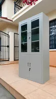 Steel Office Storage Cabinet with Lockable Doors - 1