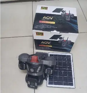 Triple Lens V380 HD WiFi Solar CCTV Camera