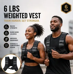 6 lbs Weighted Vest yenye Reflective Stripe