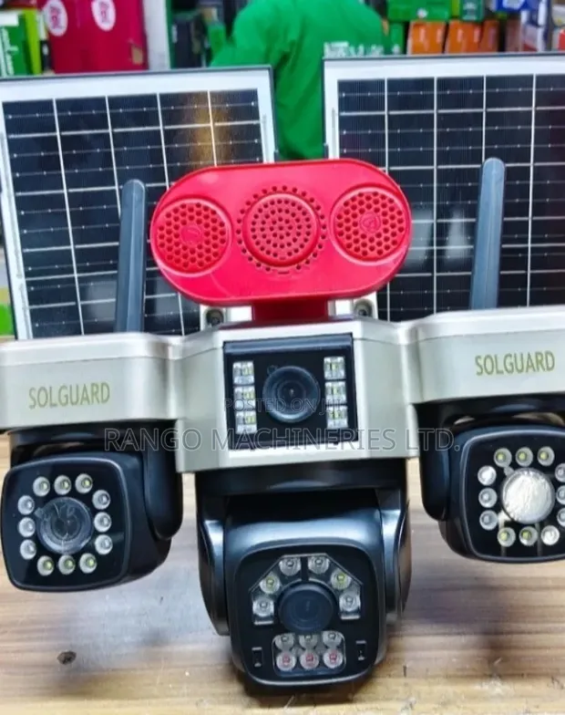 4-Lens 6MP Solar 4G CCTV Camera with AI Tracking - 1