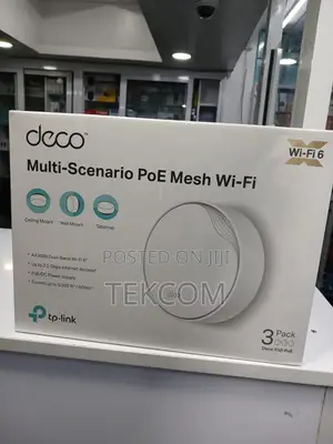 TP-Link Deco X50 AX3000 Home Mesh WiFi (3 Pack) with PoE