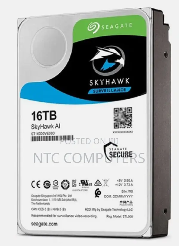Seagate 16TB SkyHawk Internal Surveillance HDD - 1