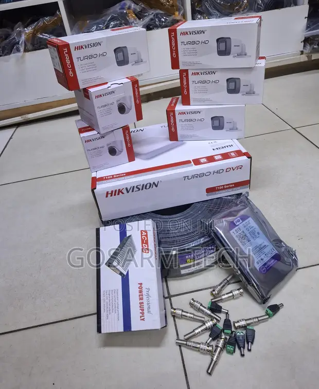 Brand New Hikvision 6-Channel 1080P CCTV Kit - 1