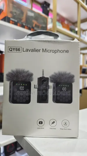 QY66 Wireless Lavalier Microphone 3-in-1