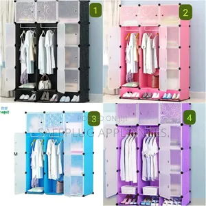 3-Section Plastic Wardrobe - Brand New