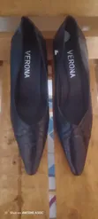 Vero Cuoio Black Leather Pumps - Size 39 - 3