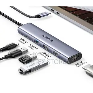 UGREEN 5-in-1 USB-C Docking Station - 4K HDMI, 100W PD (Gray)