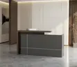 1.6M Office Reception Desk - Brown - 4