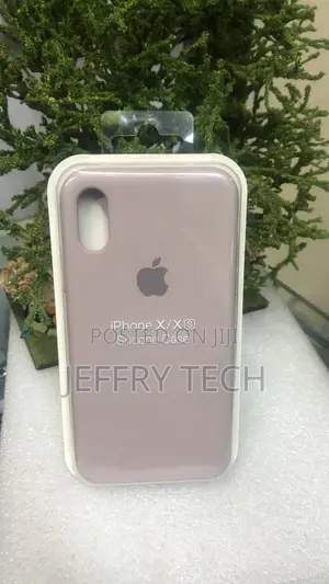 Light Purple-Gray Silicone Case for Apple iPhone X/XS
