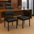 Black Leather Catalina Chair - 2