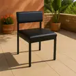 Black Leather Catalina Chair - 4