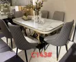 Elegance 6-Seater Modern Marble Dining Table - 2