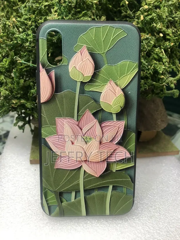 iPhone 15 Pro Kesi ya Kinga ya 3D Lotus - 1