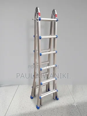 Multi-Purpose Aluminum Extension Ladder - Inazunguka & Heavy Duty
