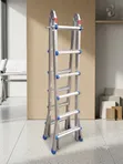 Multi-Purpose Aluminum Extension Ladder - Inazunguka & Heavy Duty - 2