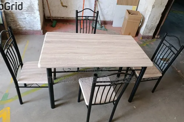 Modern Executive 4-Seater Dining Table Set - 1