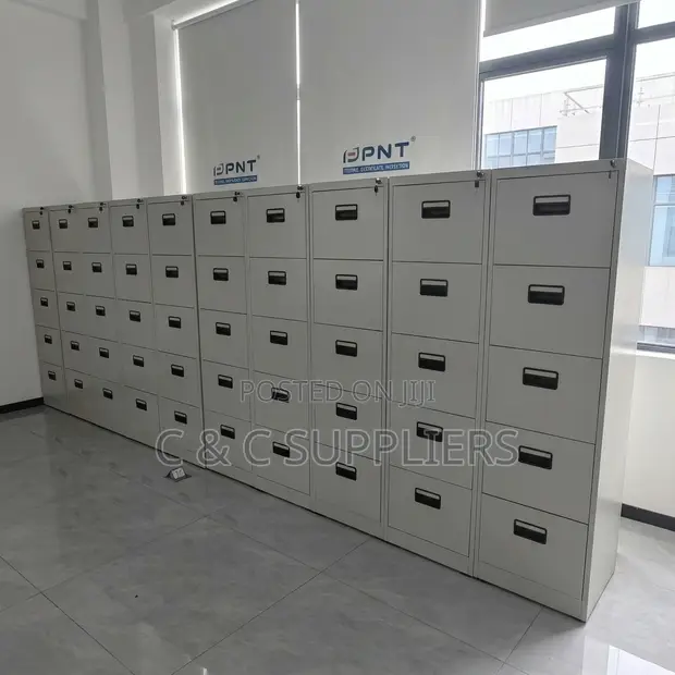 4-Drawer File Cabinet - White - 1