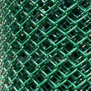 Fensi ya Chain Link Iliyofunikwa na PVC Kijani - 14G, 50x50mm, 4ft